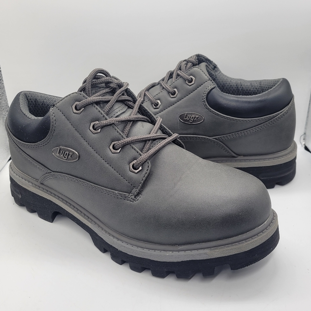 Lugz Men's Empire Water Resistant Oxford Boots Size 7.5 Grey Cushion NWOB - Picture 2 of 13
